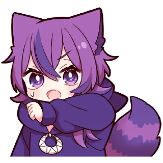 Стикер Чеширский котёнок 2 @Nyasticks - 1