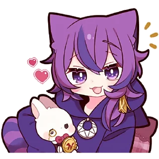 Стикер Чеширский котёнок 2 @Nyasticks - 6