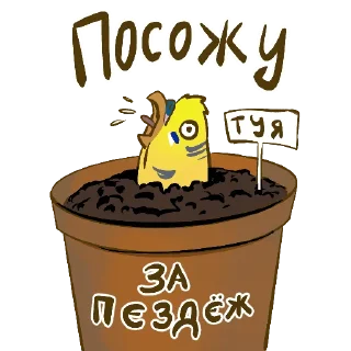 Стикер Честнопапужье - 7