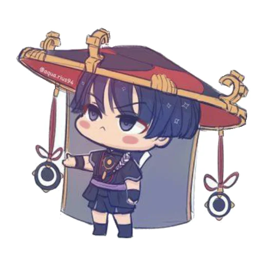 Sticker Chibi Scaramouche by @Natomiu - 3