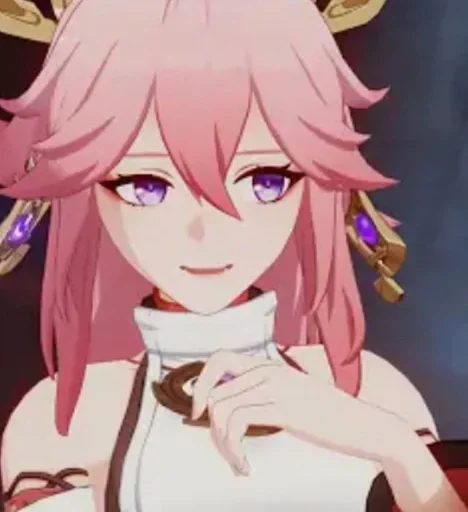 Стикер Chibi Yae Miko - 2