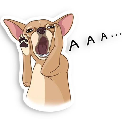 Sticker Chihuahua_bulochka - 1