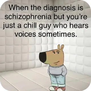 Стикер Чилловый паренек @chillmanchannel - 2