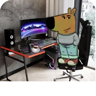 Sticker чилловый парень - 10