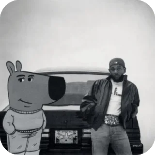 Sticker чилловый парень - 4