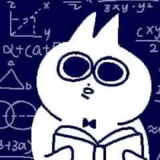 Sticker Funny Chinese Cat - 1