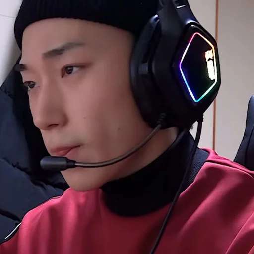 headphones person headset