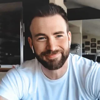 Стикер Chris Evans (by @nichieq) - 8