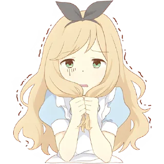 Sticker Чудесная Алиса @Nyasticks - 3