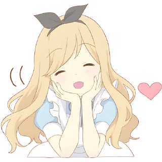 Sticker Чудесная Алиса @Nyasticks - 8