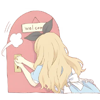 Sticker Чудесная Алиса @Nyasticks - 2