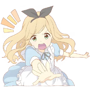 Sticker Чудесная Алиса @Nyasticks - 7