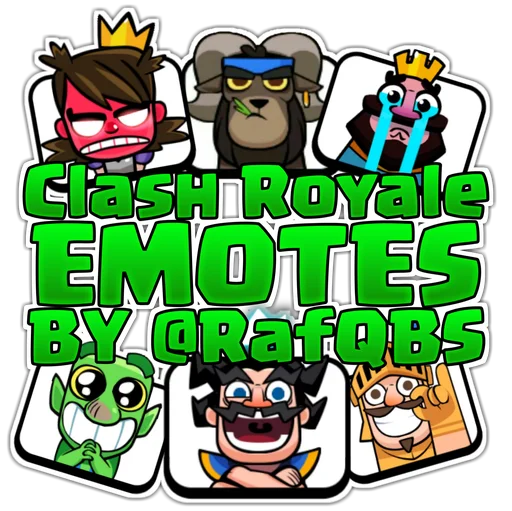 Clash Royale Emotes by RafQ - клипарт