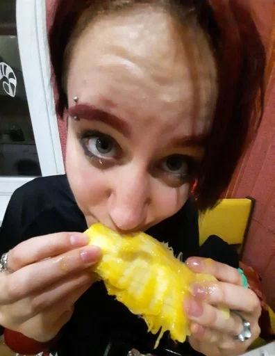 person human face fast food