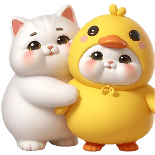 Sticker Пушистые утята @Nyasticks - 7