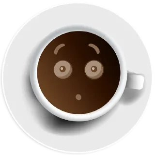 Sticker Coffee Smile - 1