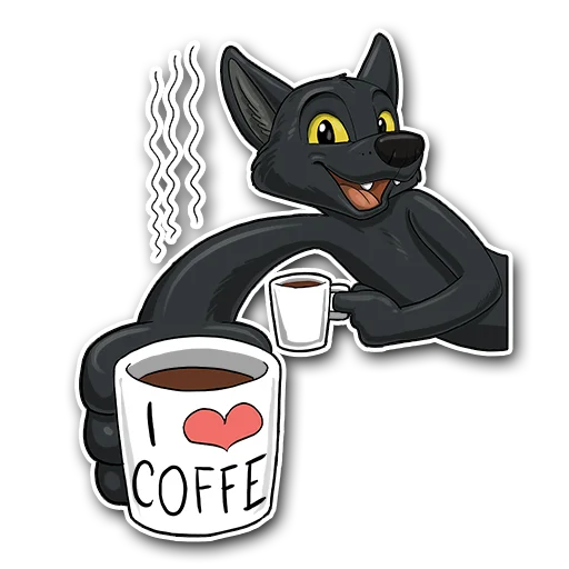 иллюстрация кошка мультфильм