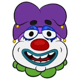 Sticker Colorful Clowns | @Petrov_illustrator - 1