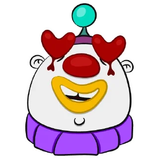 Sticker Colorful Clowns | @Petrov_illustrator - 7
