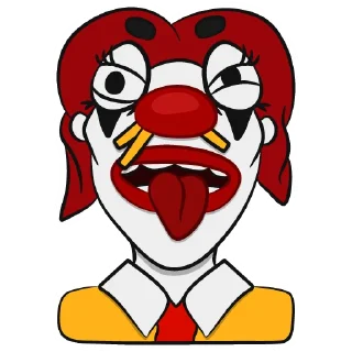 Sticker Colorful Clowns | @Petrov_illustrator - 6
