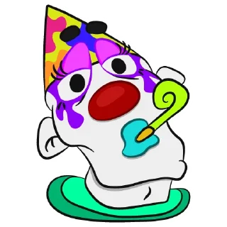 Sticker Colorful Clowns | @Petrov_illustrator - 5
