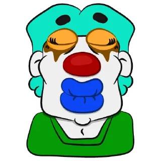 Sticker Colorful Clowns | @Petrov_illustrator - 11