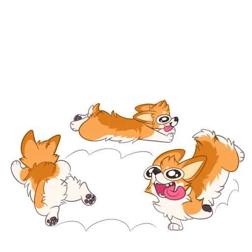 Стикер CorgisByPulex - 1