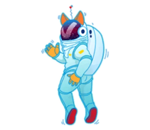 Sticker День Космонавтики | design by @mklchkv - 8