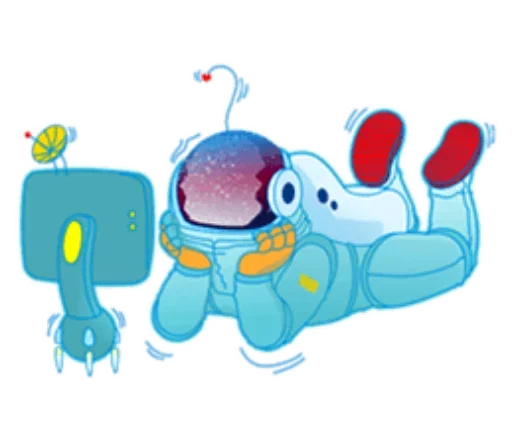Sticker День Космонавтики | design by @mklchkv - 2