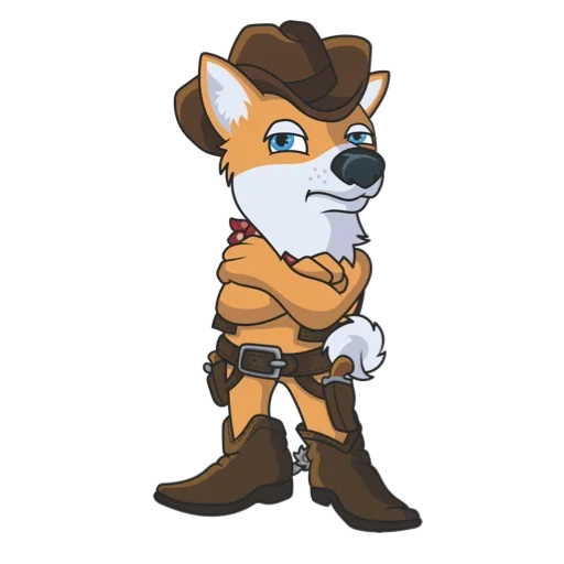 Sticker CowboyShibaCoin - 1