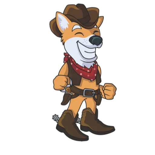 Sticker CowboyShibaCoin - 1