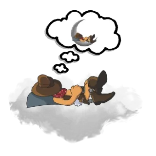 Sticker Cowboy Shiba Stickers - 2