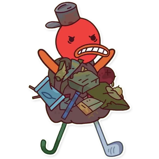 Sticker Кря (Капитан Кракен / Captain Kraken) - 2