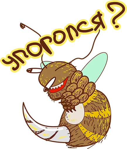 Sticker Укуренная Пчела - 9