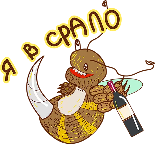 Sticker Укуренная Пчела - 6