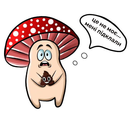Sticker happy mushrooms - 10