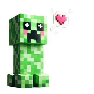 Sticker Крипер (@StickersMinecraft) - 4
