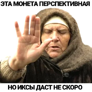 Стикер Слепая КриптоНина - 0