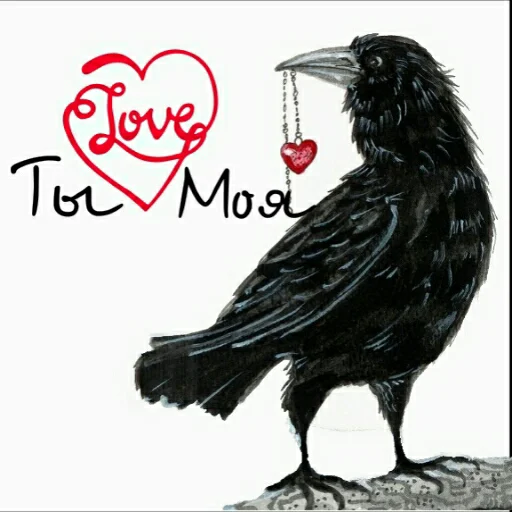 Sticker Crow_Fox - 1