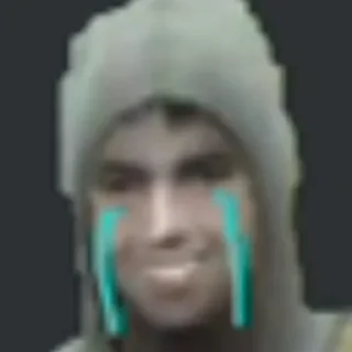 human face headgear lip