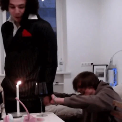 person candle indoor