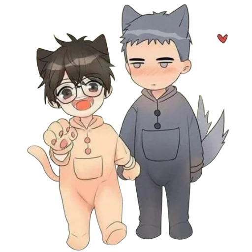 Sticker CucuroozzkaMangaHereUAreYuYanAndLiHuanTwo - 1