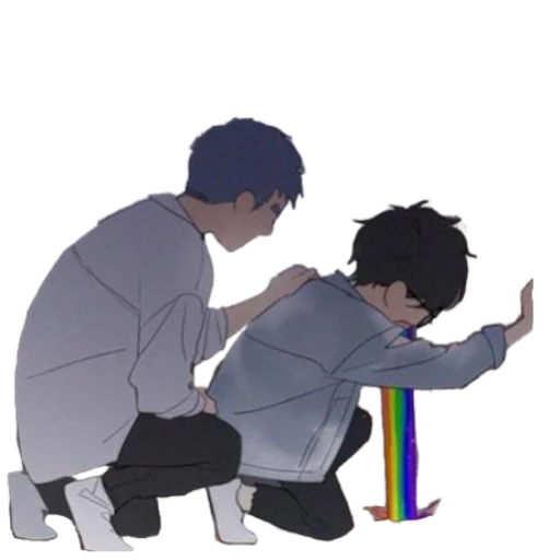 Sticker CucuroozzkaMangaHereUAreYuYanAndLiHuanTwo - 1