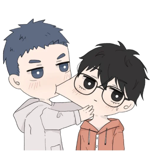 Sticker CucuroozzkaMangaHereUAreYuYanAndLiHuanTwo - 1