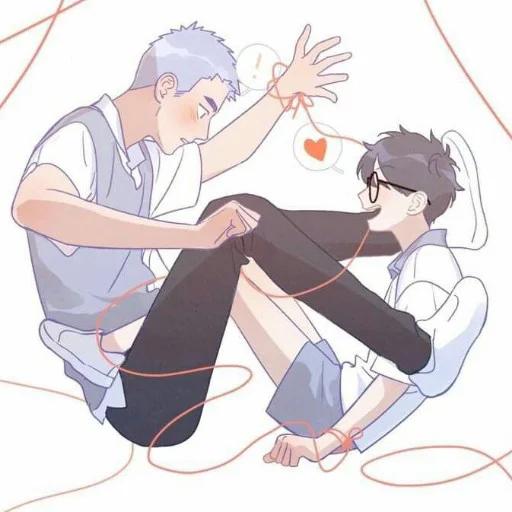 Sticker CucuroozzkaMangaHereUAreYuYanAndLiHuanTwo - 1