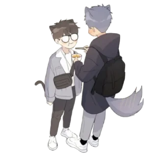 Sticker Yu Yan and Li Huan 2 💜 @Cucuroozzka - 2