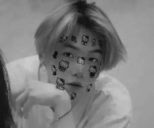 черно-белый Человек человеческое лицо