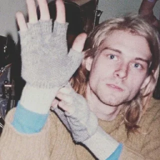 Sticker курт кобейн момент - 4