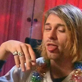 Sticker курт кобейн момент - 3