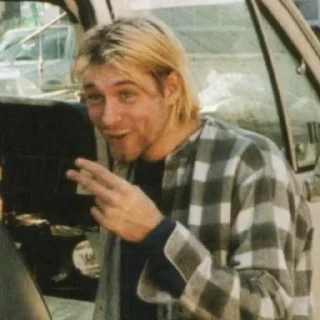 Sticker курт кобейн момент - 1